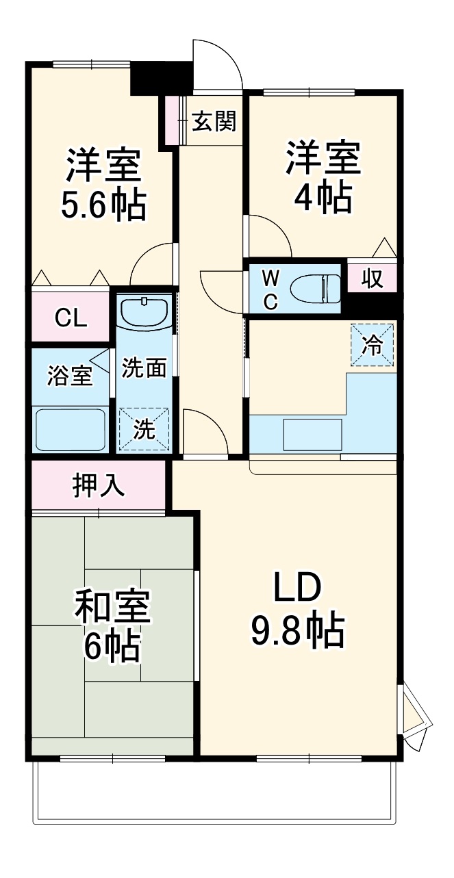 オクトス市ケ尾の間取り