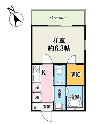 (仮称)キャメル西新井・105号室の間取り