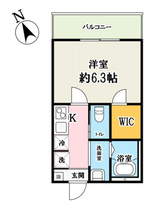 (仮称)キャメル西新井・303号室の間取り