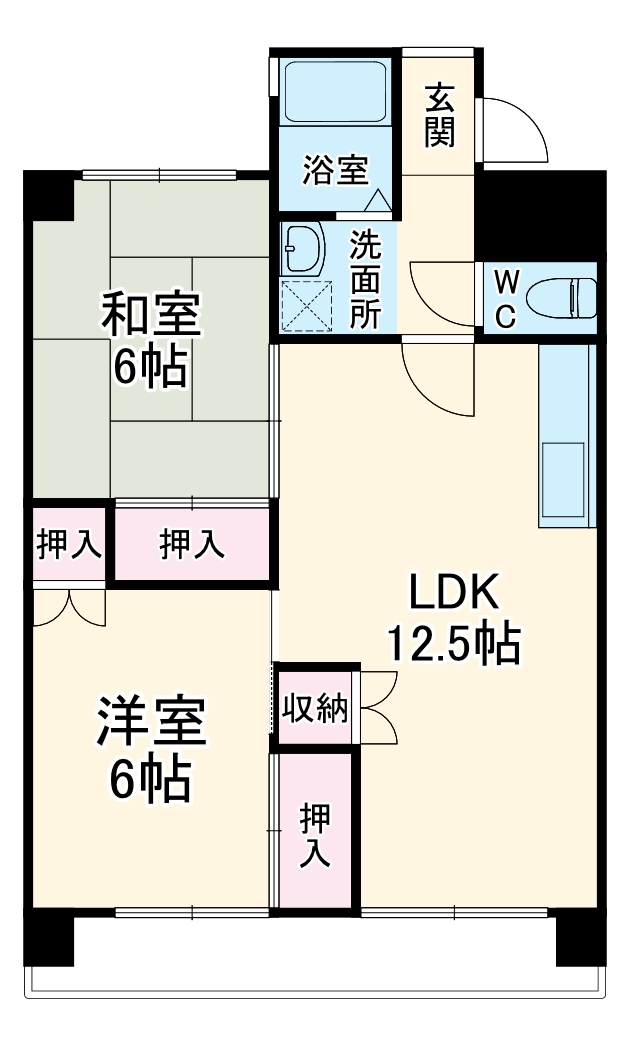 サンライズ美里の間取り