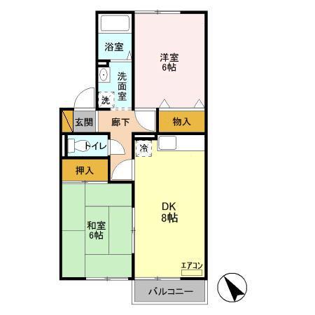 パストラル弐番館の間取り