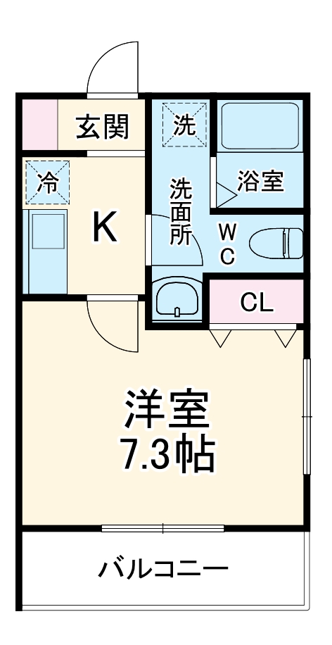 Ｉｎａｇｅ　Ｆｉｋａ・103号室の間取り
