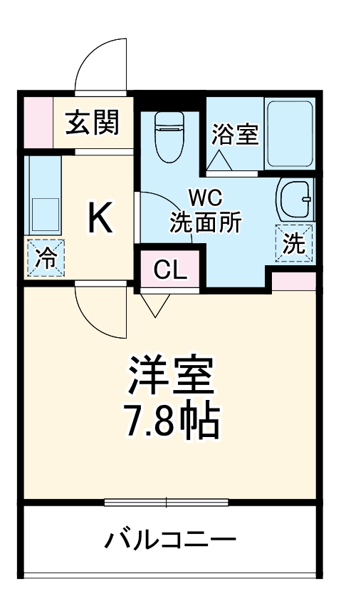 Ｉｎａｇｅ　Ｆｉｋａ・201号室の間取り