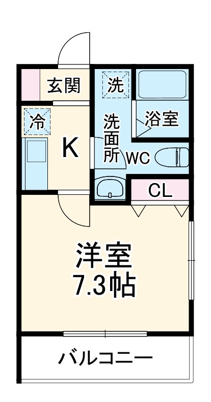 Ｉｎａｇｅ　Ｆｉｋａ・203号室の間取り