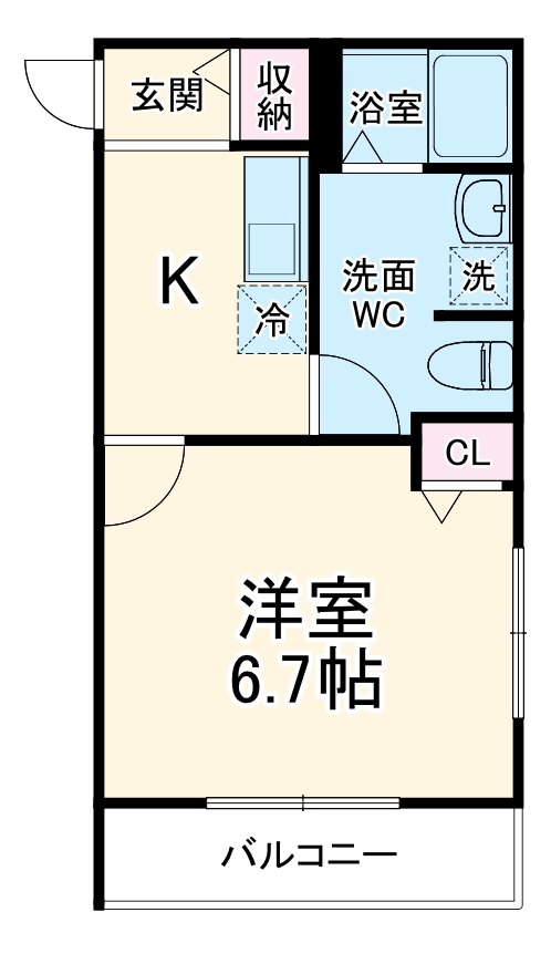 Ｉｎａｇｅ　Ｆｉｋａ・303号室の間取り