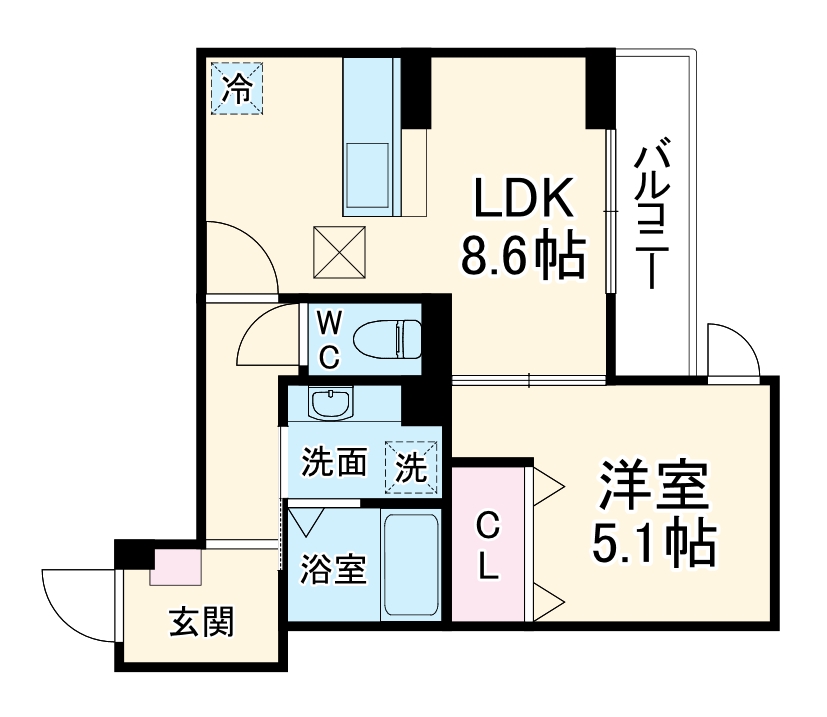 グリシーナ鵠沼石上の間取り