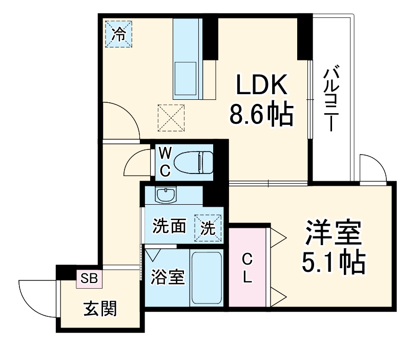 グリシーナ鵠沼石上の間取り