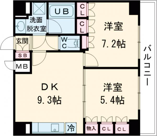 エスティメゾン王子の間取り