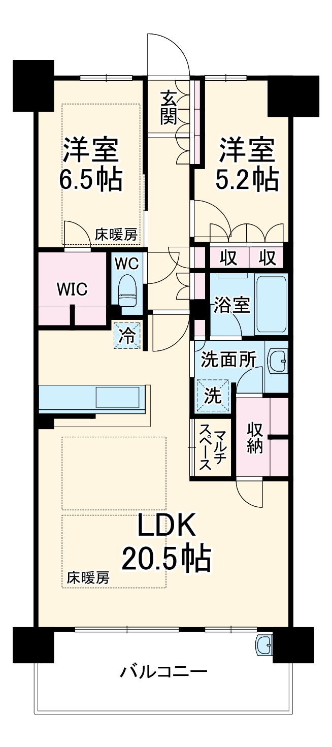 プレミスト藤が丘 SEASON FACEの間取り