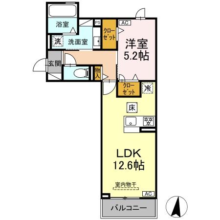 D-Hills龍禅寺Ⅱの間取り