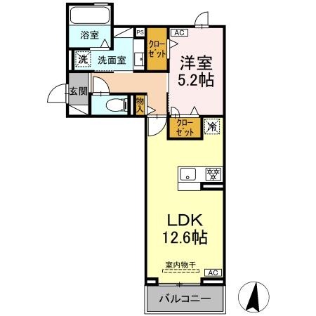D-Hills龍禅寺Ⅱの間取り