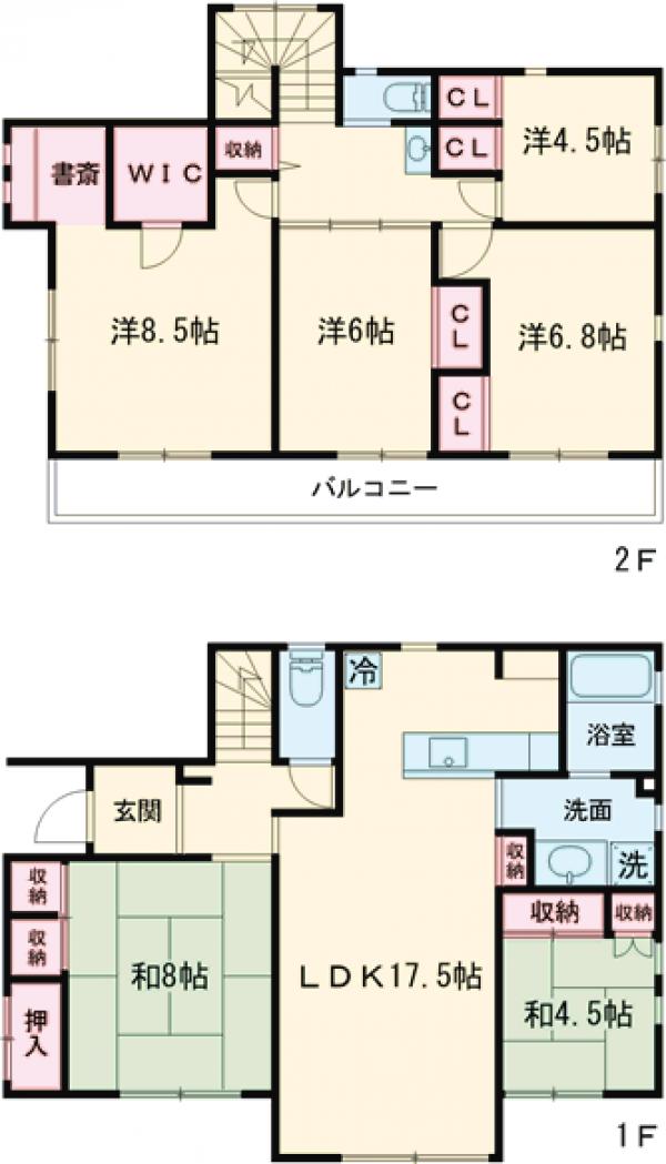 大岡山１丁目戸建・1号室の間取り