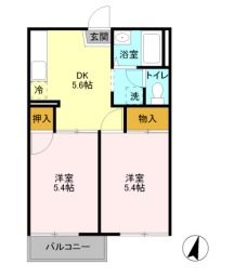 レスポワールハネサの間取り