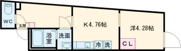 ルクシア石神井公園・302号室の間取り