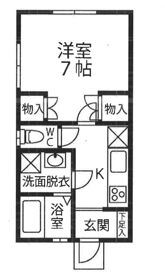 Kフィールドの間取り