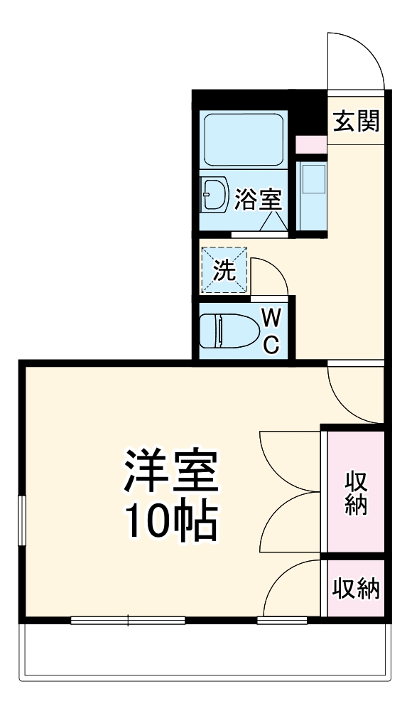 Pine　Well駅前　A棟・201号室の間取り