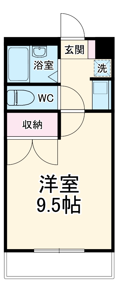 Pine Well駅前 A棟の間取り