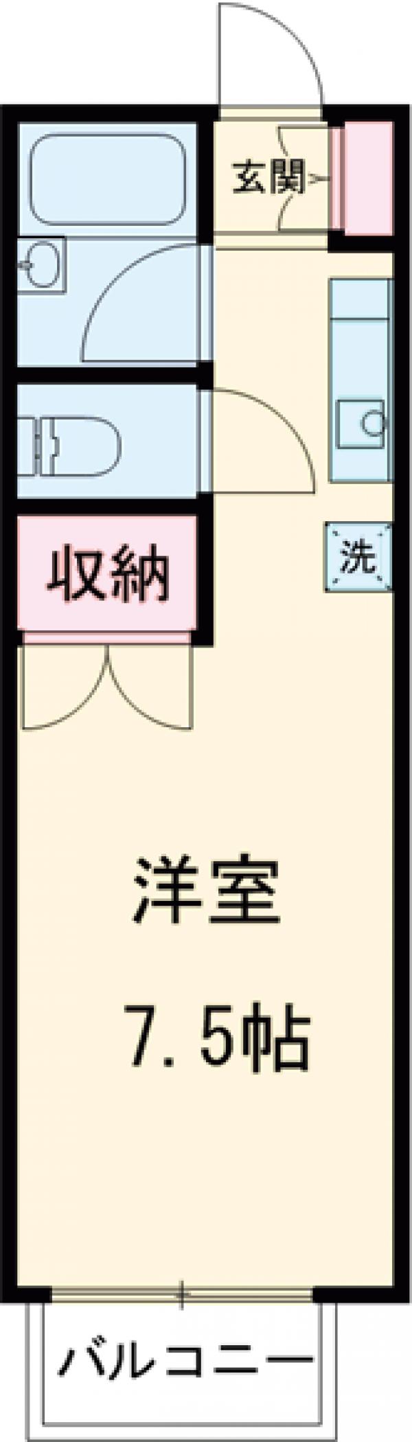102号室の間取り