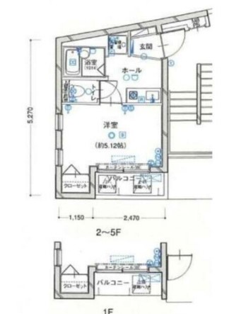 ヴェルト高円寺・301号室の間取り