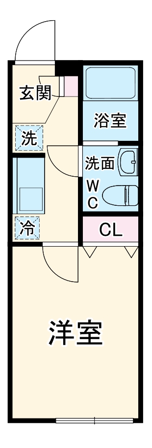 Ｃｏｃｏ　ＳＡＫＵＲＡ・102号室の間取り