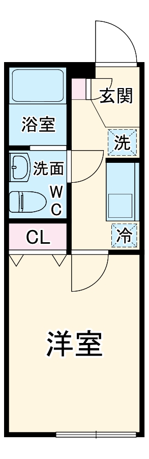 Ｃｏｃｏ　ＳＡＫＵＲＡ・103号室の間取り