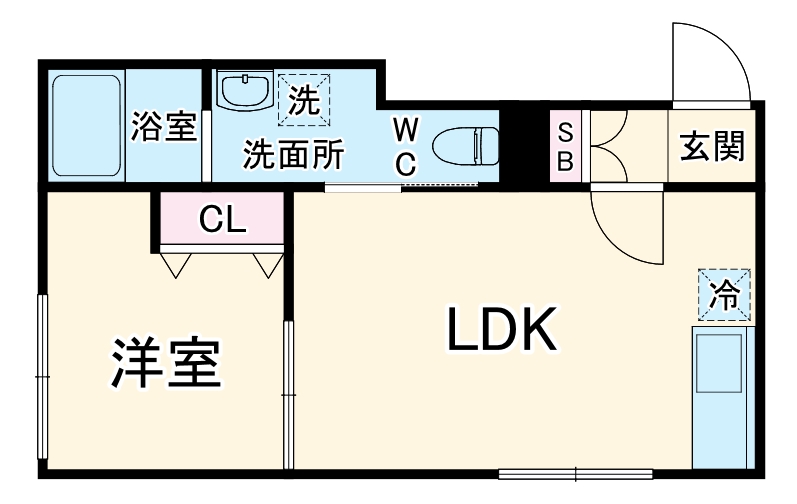 Ｃｏｃｏ　ＳＡＫＵＲＡ・204号室の間取り