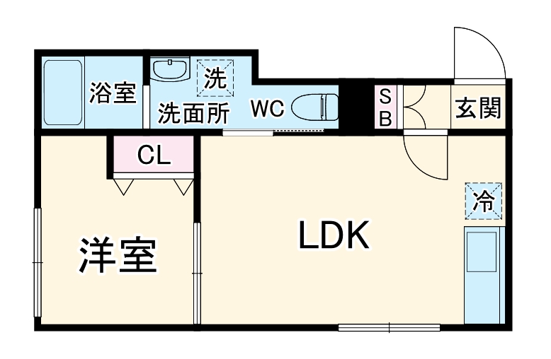 Ｃｏｃｏ　ＳＡＫＵＲＡ・304号室の間取り