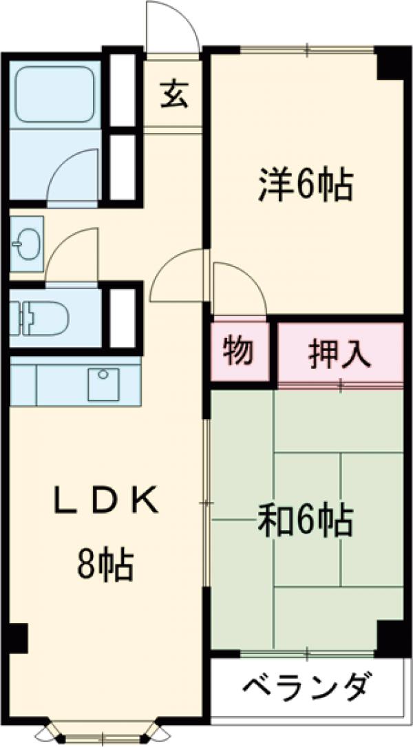 ヴィラたみあきの間取り