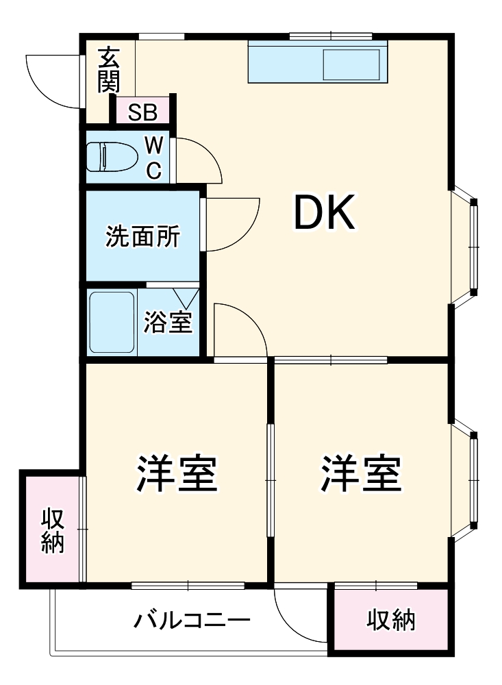 ヴェールアッシュⅡの間取り