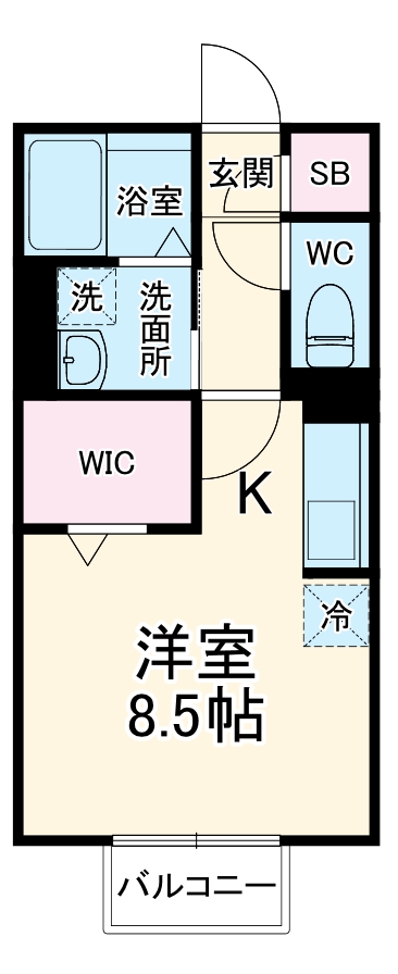 エクセルームK-IIIの間取り