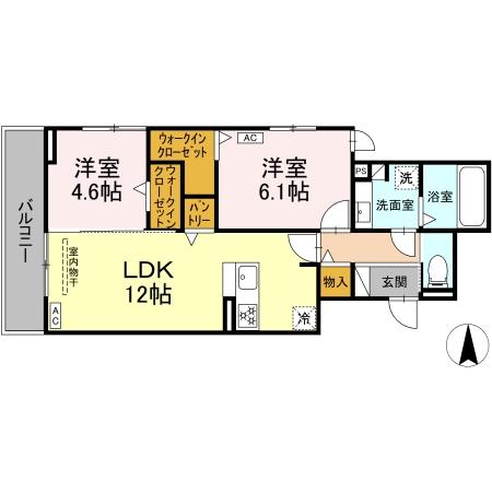 ルヴィータ庄内通の間取り