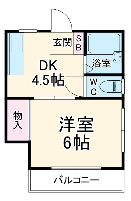 マンション白陽の間取り