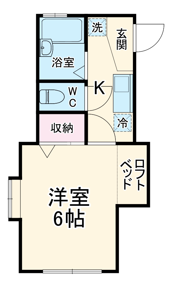 東大竹の完工年月(1994年3月)築の賃貸アパートの間取り