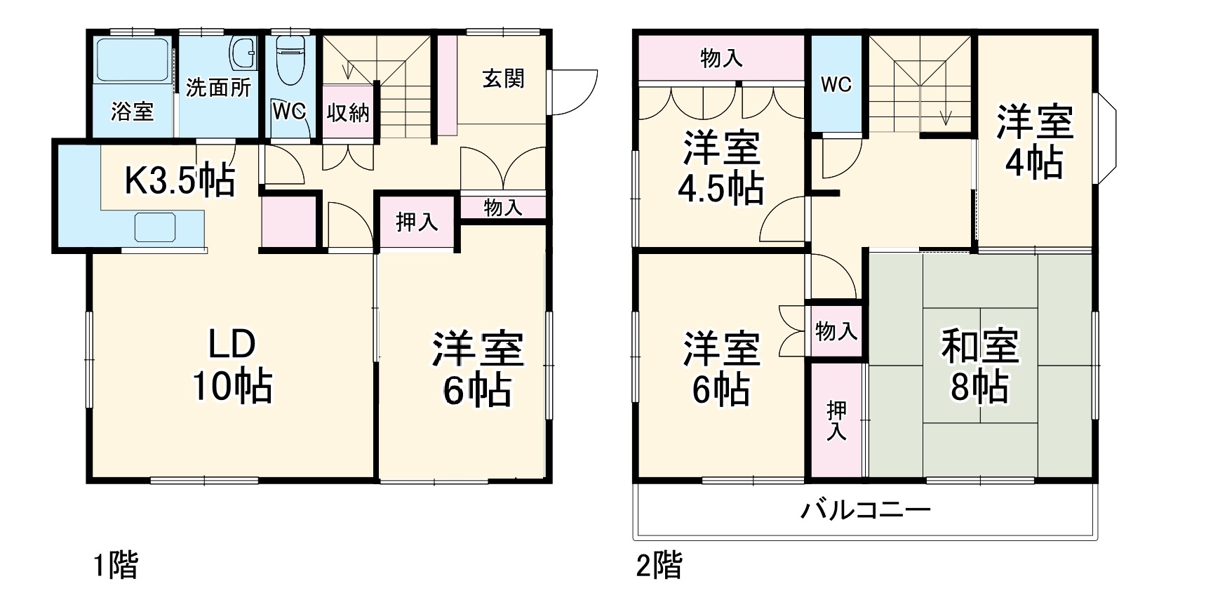 貸家(厚木市南町)の間取り