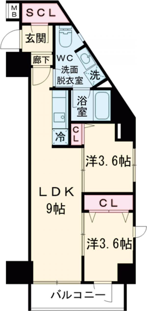 ティモーネ浅草リーヴァの間取り