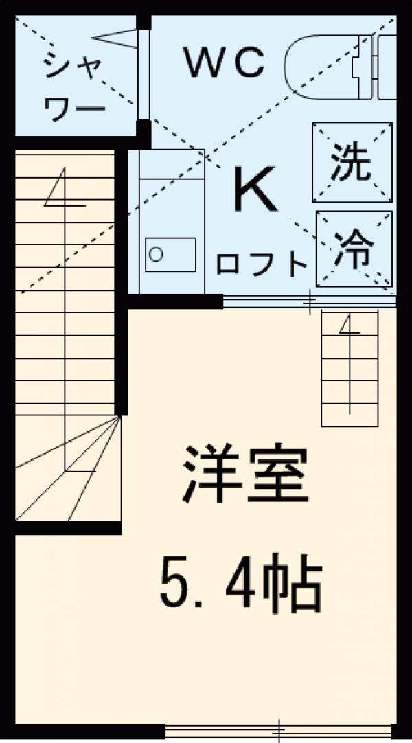 Ritz Court 立花・203号室の間取り