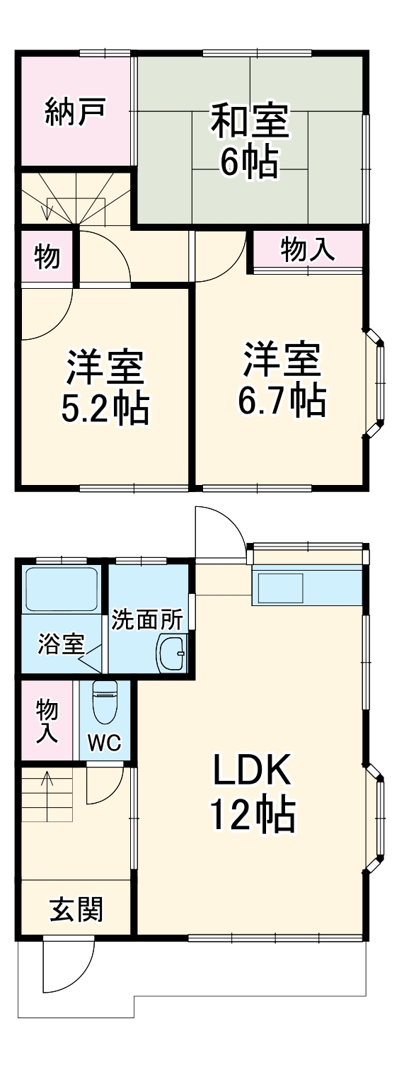 NORTH WINDの間取り