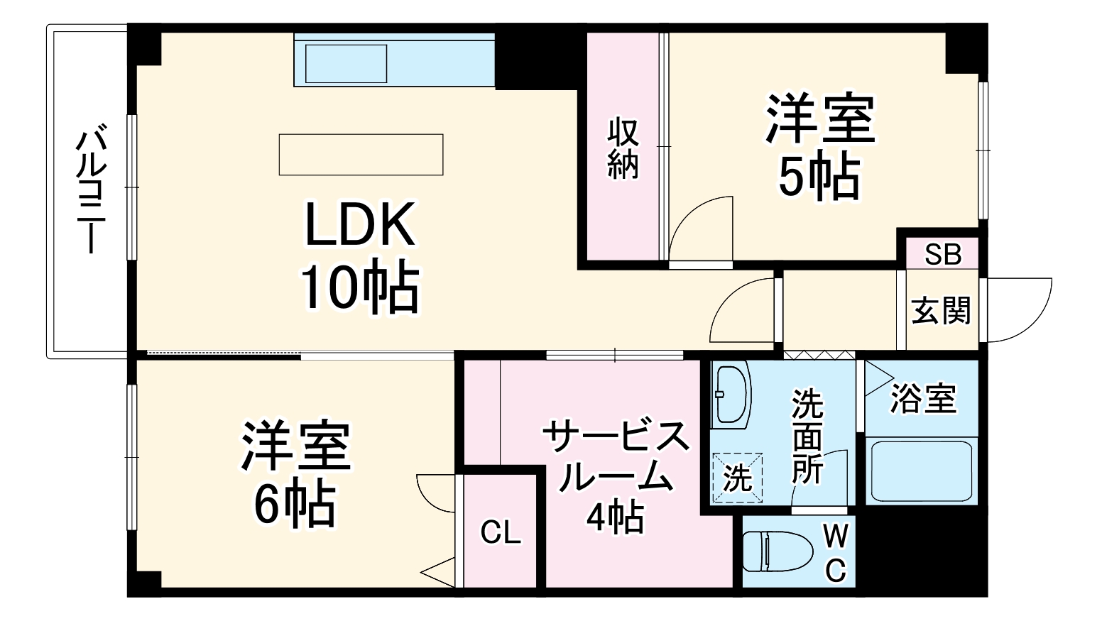 岩崎マンションの間取り