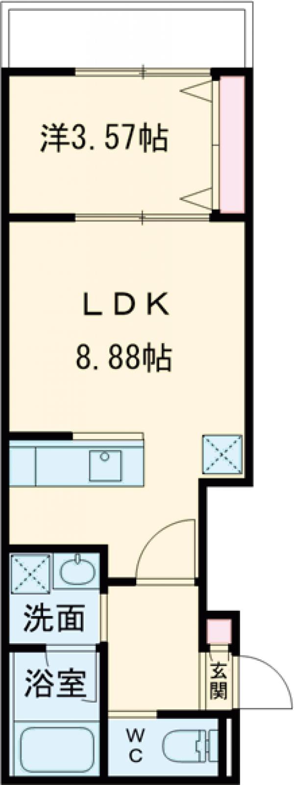 Le Ciel Kamisyakujii・201号室の間取り