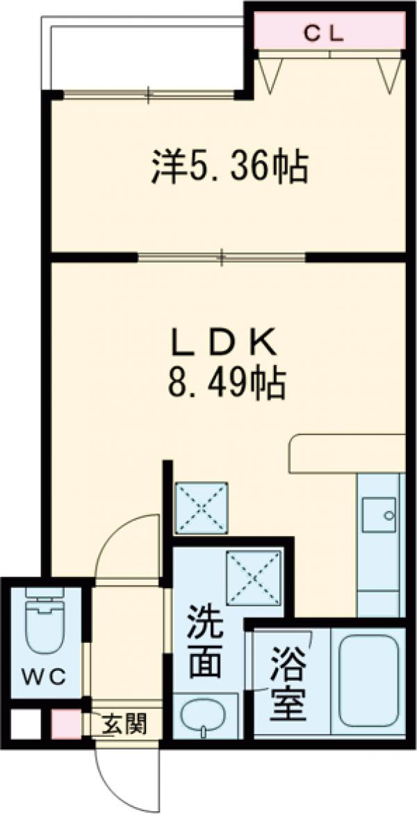 Le Ciel Kamisyakujii・202号室の間取り