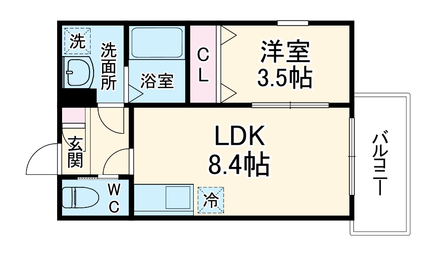 (仮称)ジーメゾン港北ルシェリエ・201号室の間取り