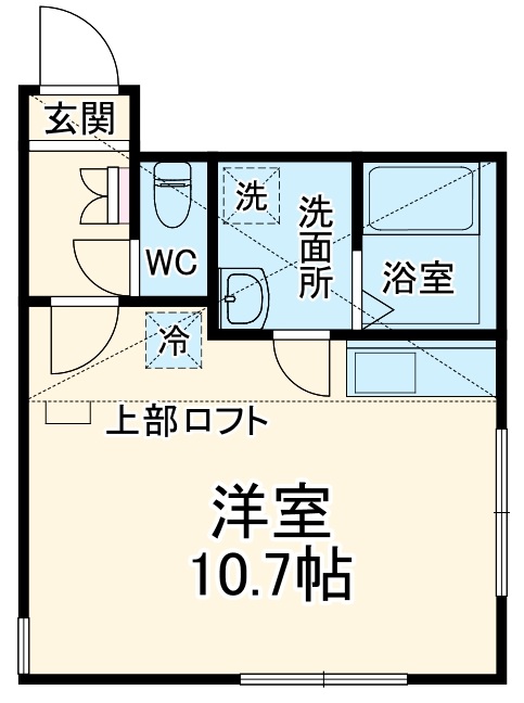 ユナイト大船ウィステリア・202号室の間取り