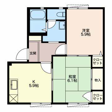 ツインハイツBの間取り