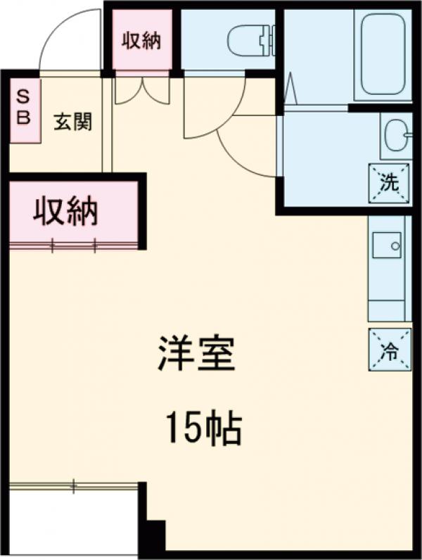 バウムハウス本宿・202号室の間取り