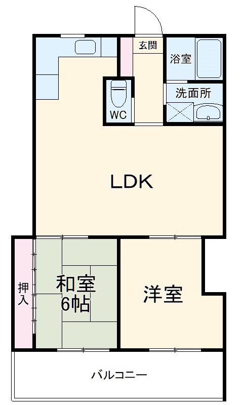 ラレーブ北習志野の間取り