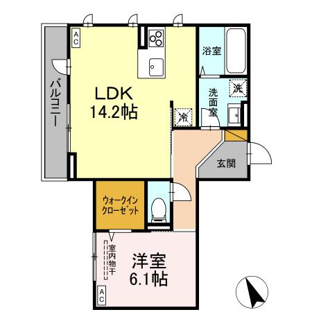 D's LIEN (ディーズリアン) F の間取り