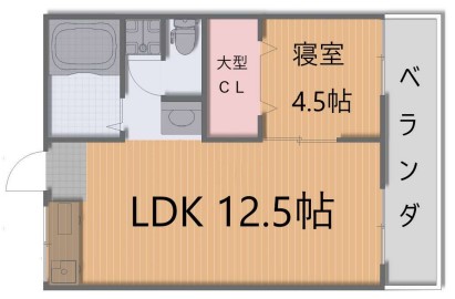 プチメゾン桂川南館の間取り