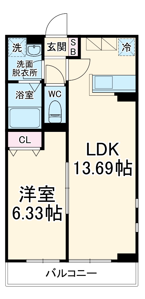 ビュータウンKの間取り