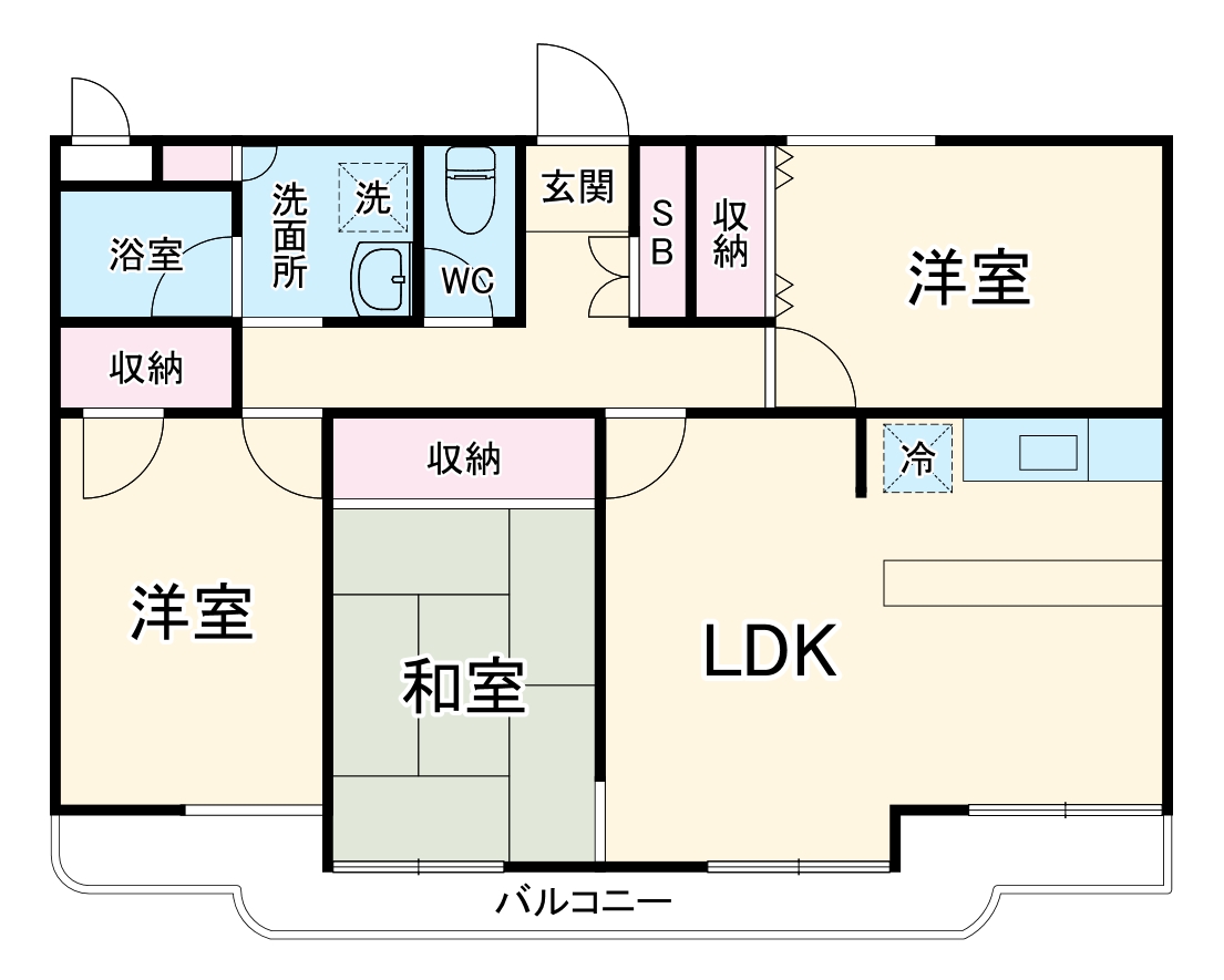ヴァストネス東泉丘の間取り