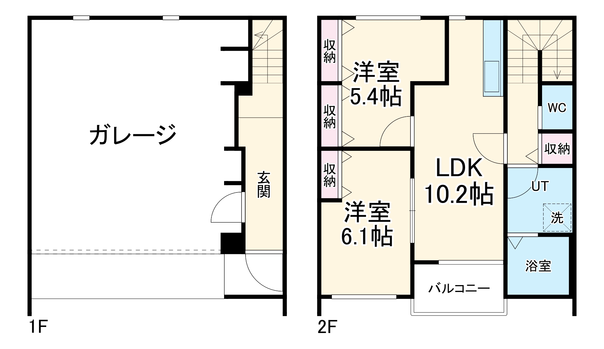 LaLa Charme Aの間取り